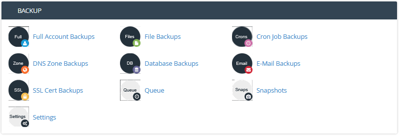 Cpanel Backups